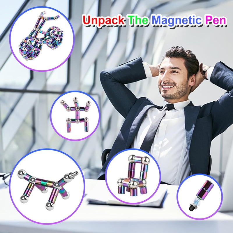 YYMHMF Store Fidget Pen Gifts For Teenage Girls - Magnetic Pen Cool Gadgets Teen Boys Gift Ideas - Magnet Pen Cool Things For Adults Kids Teens - Best Gift For 10 11 12 13 14 15 Year Old Boy - Novelty Toy For 8-12 - Image 3